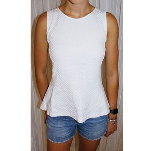 J CREW high neck white tank
